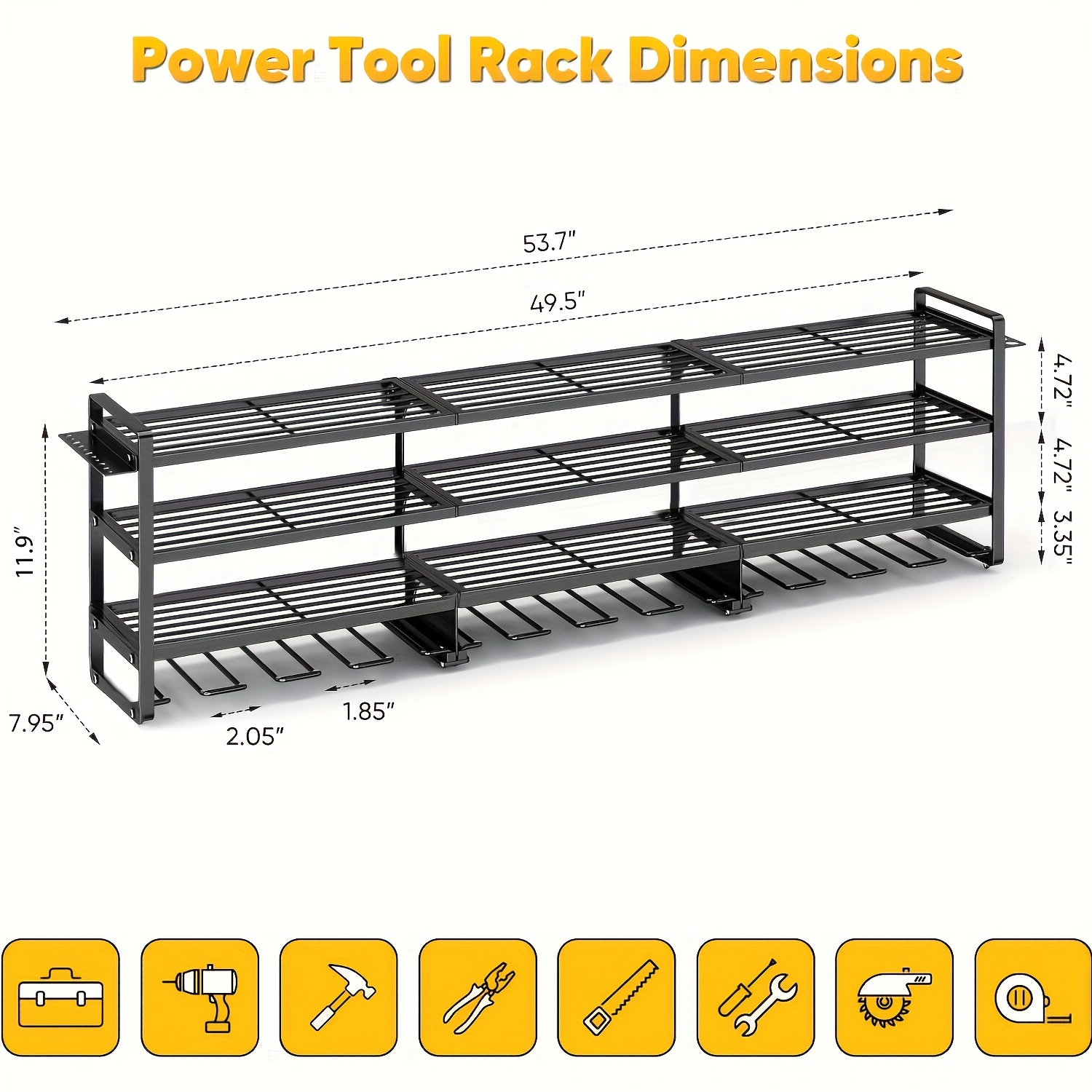 Large Power Tool Organizer Wal - Tools Use In The Workshop บทวิจารณ์และราคา