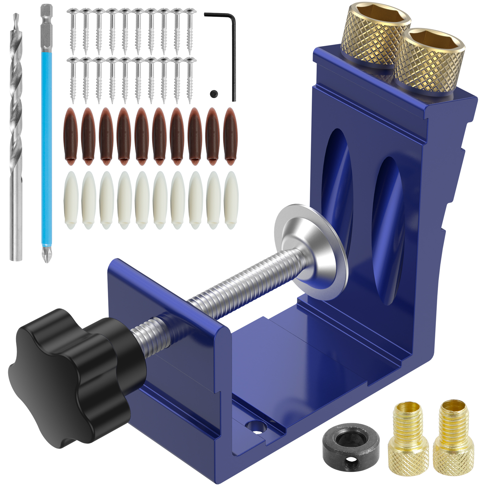 47pcs Oblique Hole Locator Woo - Pocket Hole Jig บทวิจารณ์และราคา