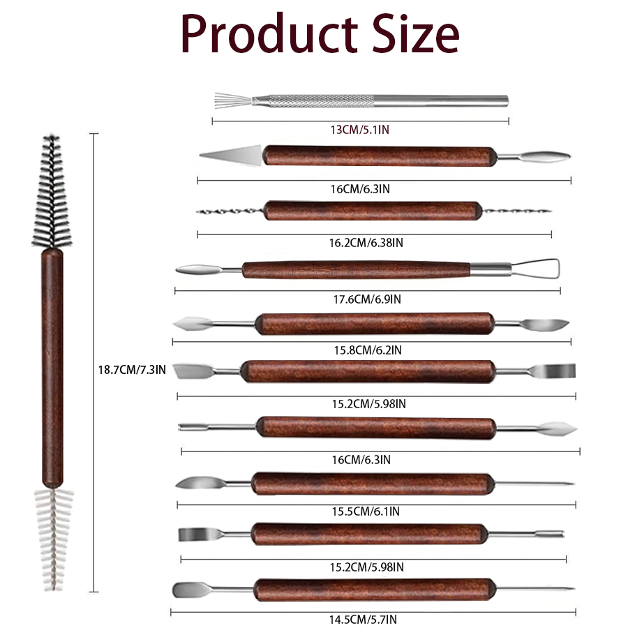 25/40Pcs Pottery & Clay Sculpt - Chisel Set Wood บทวิจารณ์และราคา