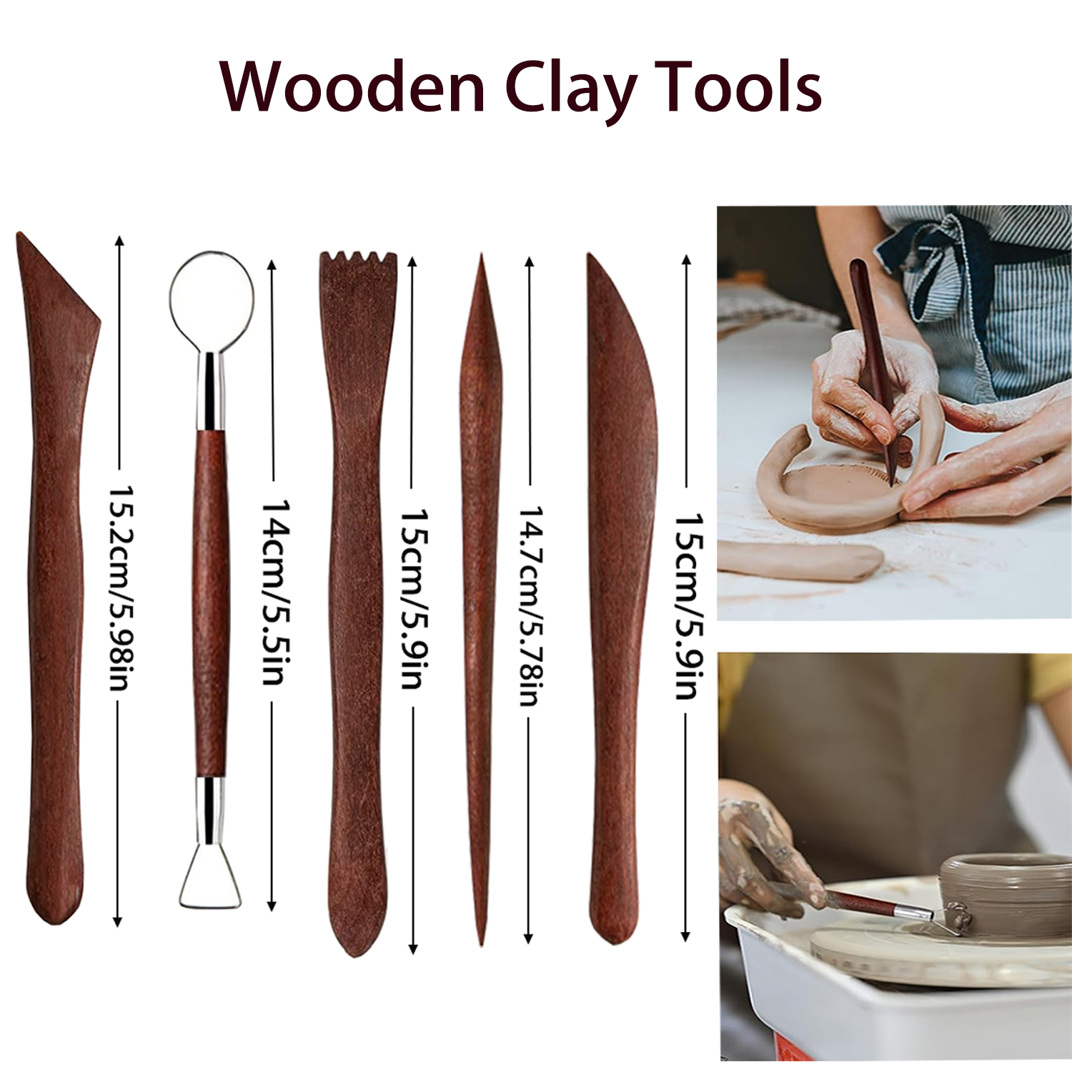 25/40Pcs Pottery & Clay Sculpt - Chisel Set Wood บทวิจารณ์และราคา