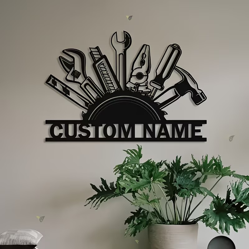 Custom Metal Tool Wall Art - P - Workshop Tools And Names บทวิจารณ์และราคา