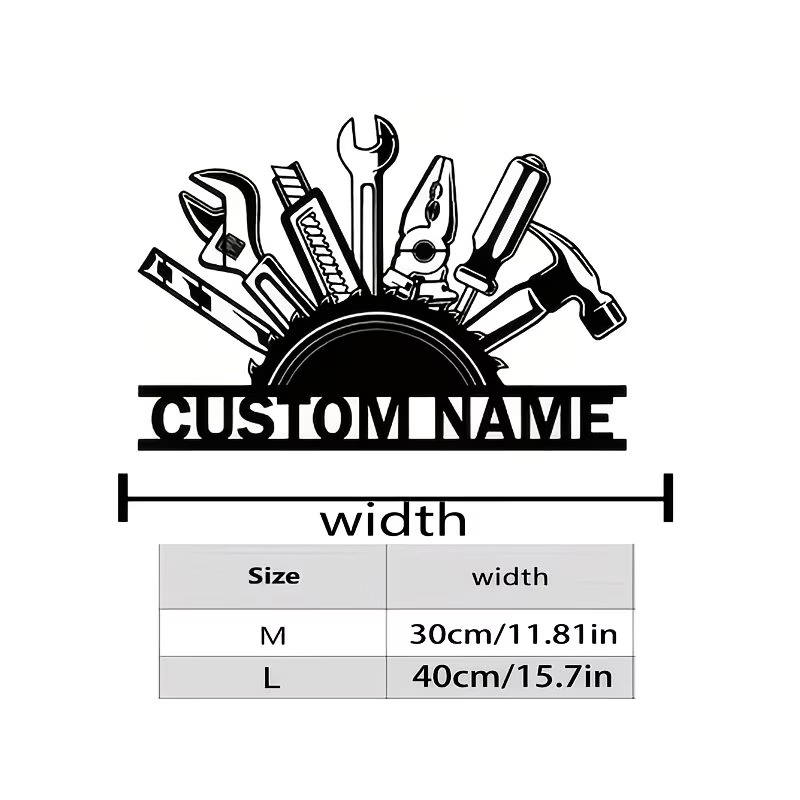 Custom Metal Tool Wall Art - P - Workshop Tools And Names บทวิจารณ์และราคา