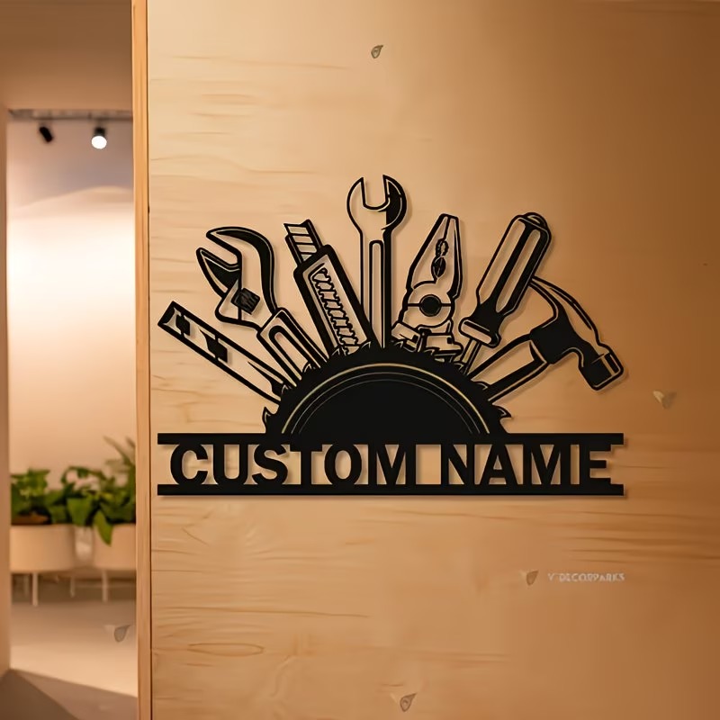Custom Metal Tool Wall Art - P - Workshop Tools And Names บทวิจารณ์และราคา