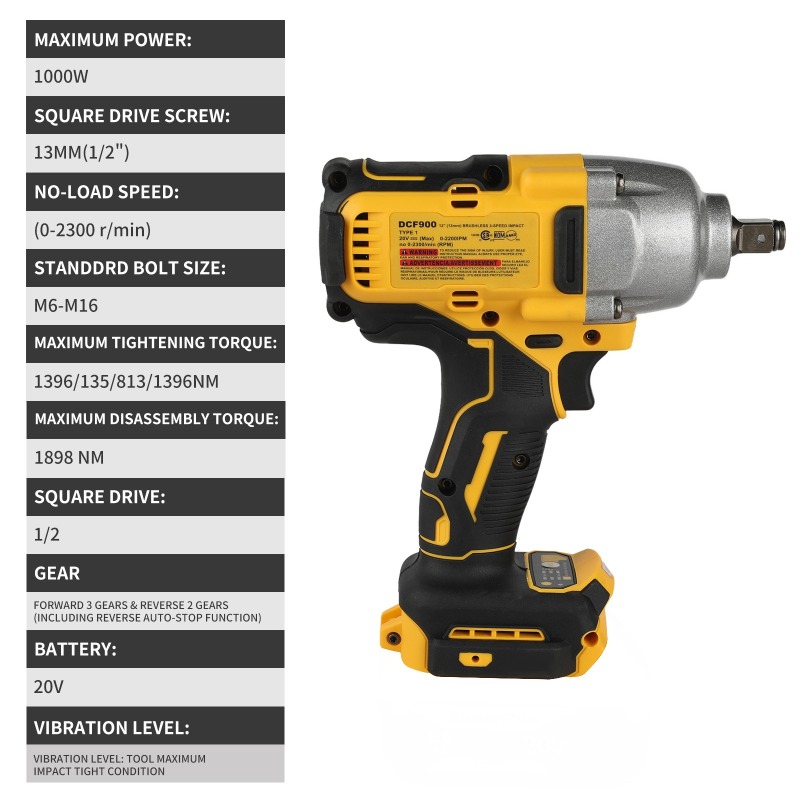 High Torque Cordless Impact Wr - Tools Use In The Workshop บทวิจารณ์และราคา