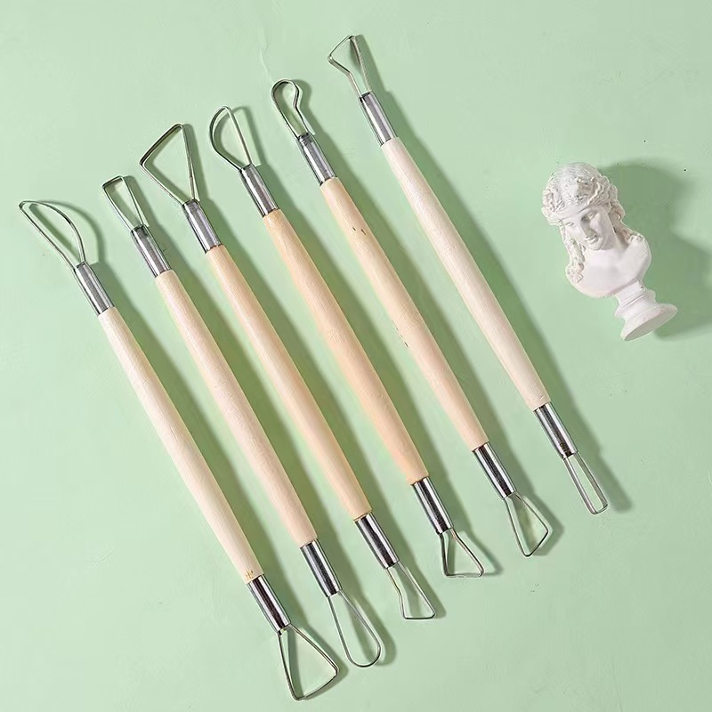 6PCS wooden handle wax pottery - Chisel Set Wood บทวิจารณ์และราคา